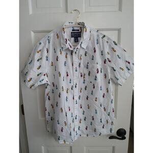 2/$25! American Rag men's large button-up beachy luau women dancers 100% cotton